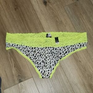 Neon Lace Leopard Print Panties